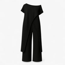 Women's Dress : Pantalon Dames Wit - Tweedelige Set Top in Zwart van Pantino