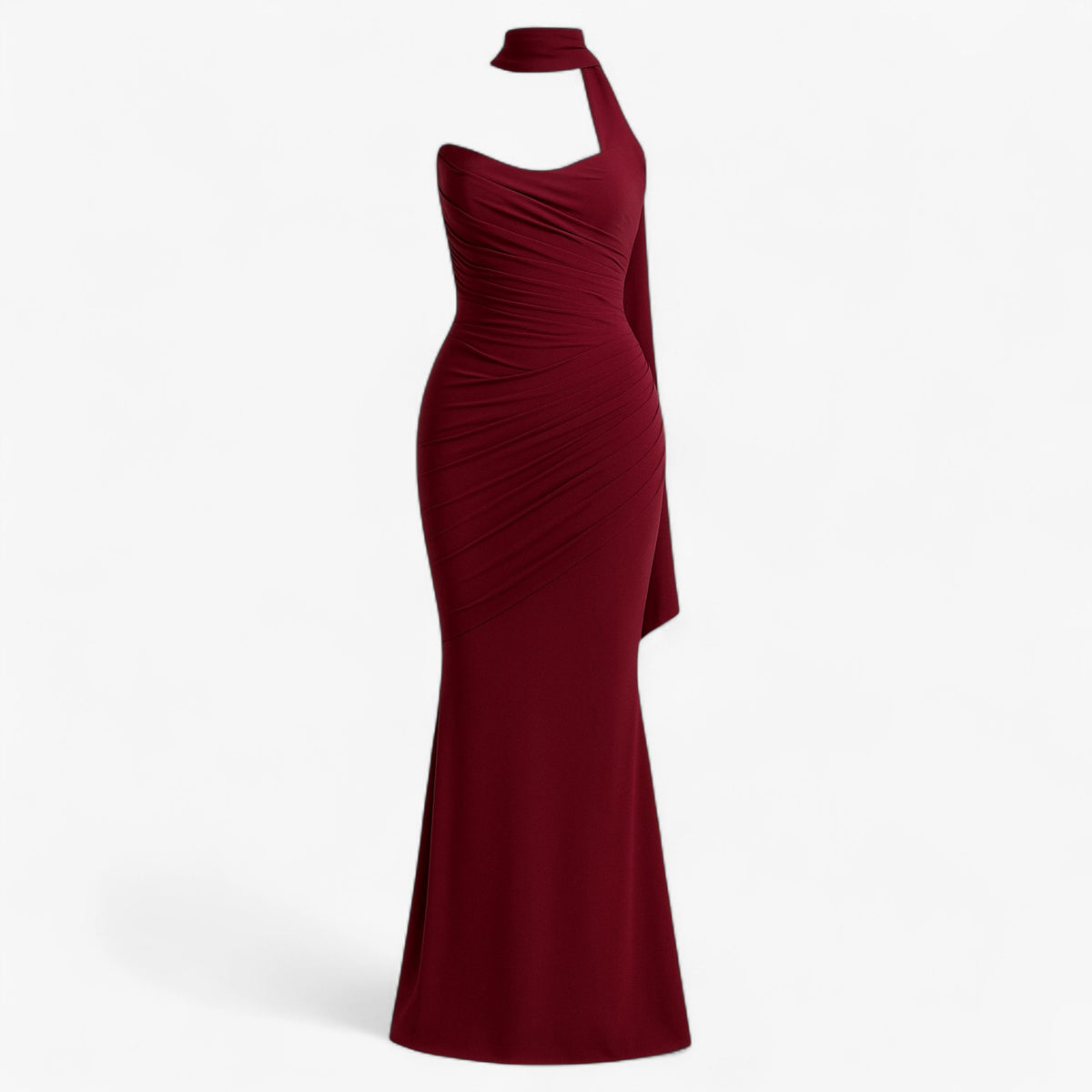 Dress : Rok Dames Bordeaux - Tweedelige Set met Elegante Top in Bordeaux van Pantino