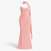 Dress : Rok Dames Bordeaux - Tweedelige Set met Elegante Top in Roze van Pantino