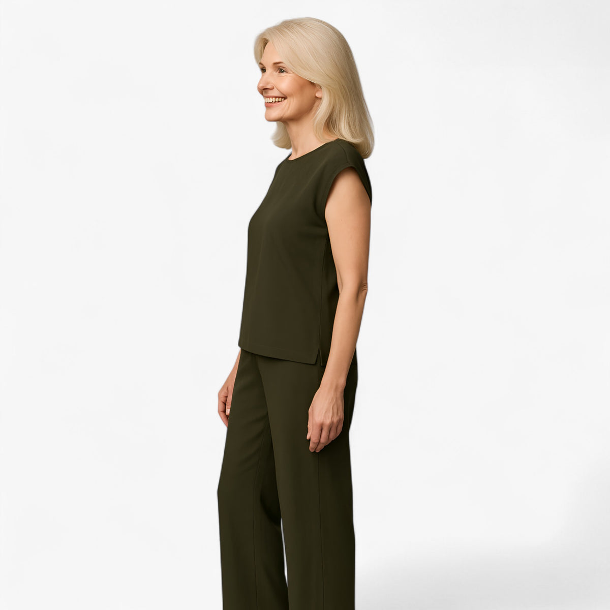 Women Set : Tweedelige Set Dames voor Elegante Gelegenheden - Zwart in van Pantino