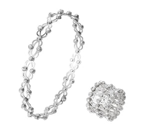 Bracelet : Armband Zilver - Ring & Puzzel Box in van Pantino