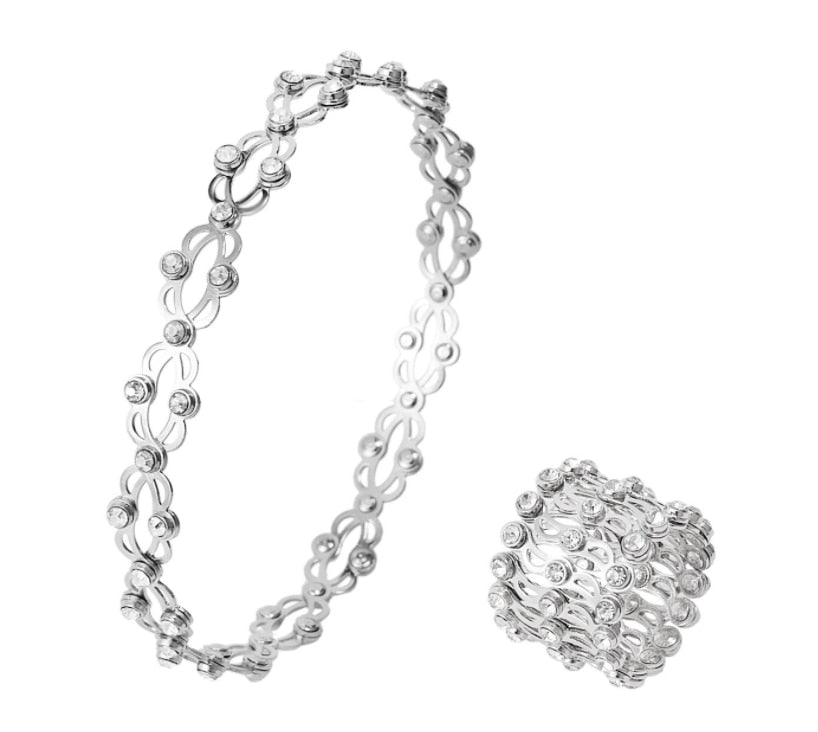 Bracelet : Armband Zilver - Ring & Puzzel Box in van Pantino