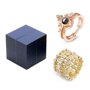 Bracelet : Armband Zilver - Ring & Puzzel Box in van Pantino