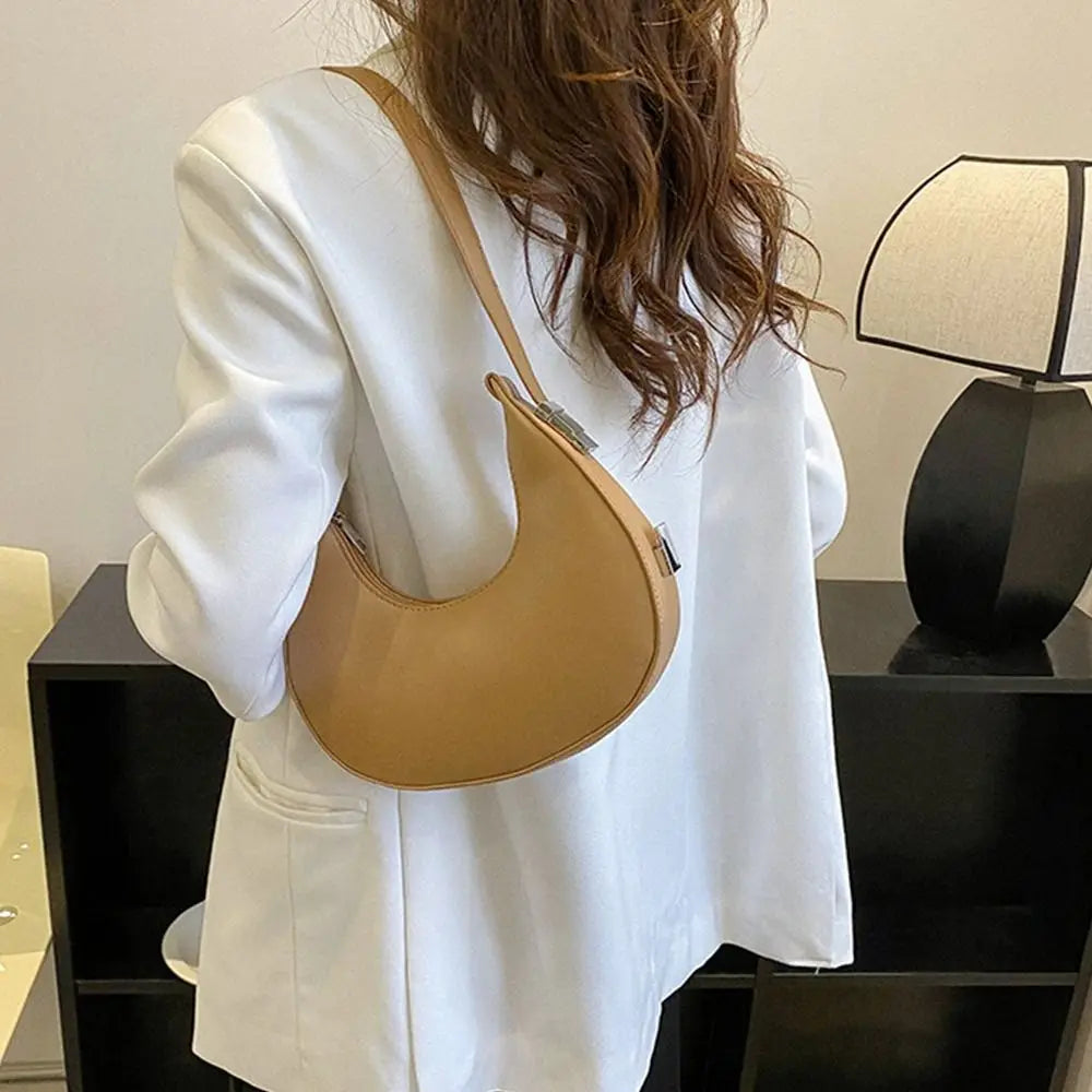 bags : Hobotas Dames Wit - Elegante Eenvoudige Rits Design - PU-Leer in van Pantino
