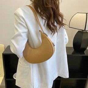 bags : Hobotas Dames Wit - Elegante Eenvoudige Rits Design - PU-Leer in van Pantino