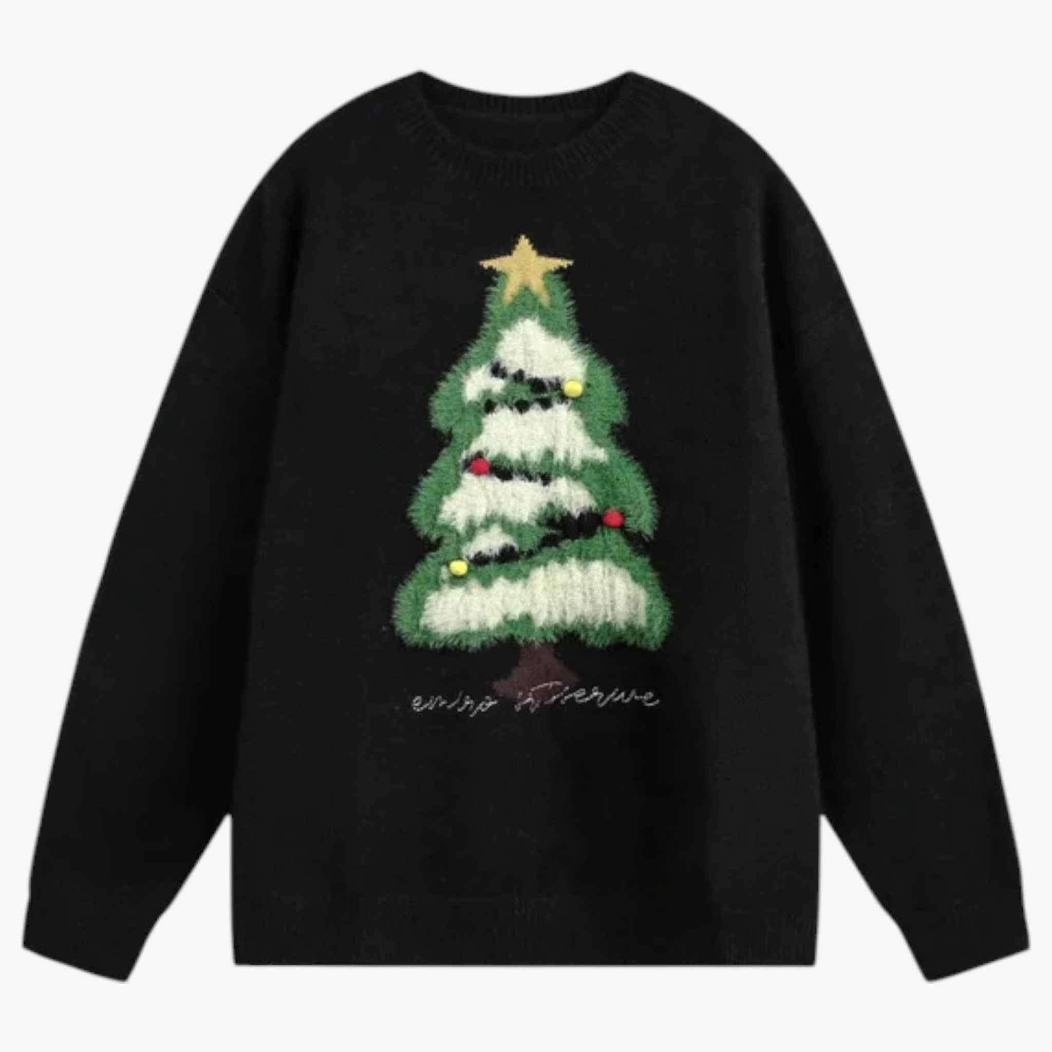 Sweaters : Unisex Warme Wintertrui voor Koude Dagen - Rood in Zwart van Pantino