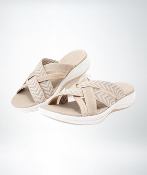 Sandals : Sandalen Dames Beige - Nova Orthopedische in Beige van Pantino