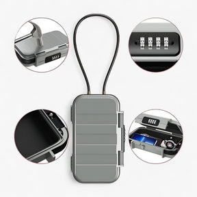 Portable Safe : Draagbare ABS Veiligheidskoffer voor Waardevolle Spullen - Grijs in van Pantino