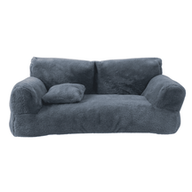 pets : Kalmerende Huisdier Bankhoes Lichtgrijs - Rustgevend Sofa Comfort - Microvezel in Donkergrijs van Pantino