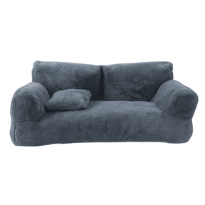 pets : Kalmerende Huisdier Bankhoes Lichtgrijs - Rustgevend Sofa Comfort - Microvezel in Donkergrijs van Pantino