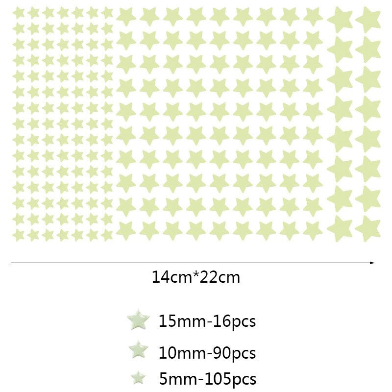home & garden : Luminous Stars Stickers Kinderen in Sterren van Pantino