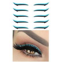 Eyeliner Sticker : Perfect Eyeliner Sticker Dames - Goud in Blauw van Pantino