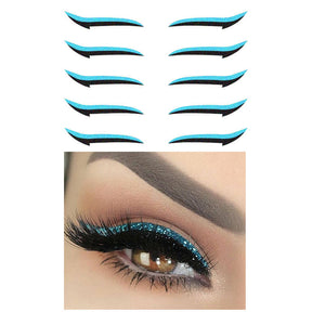Eyeliner Sticker : Perfect Eyeliner Sticker Dames - Goud in Blauw van Pantino