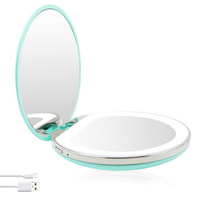Portable Mirror : Portable Led Mirror - Roze in Groen van Pantino