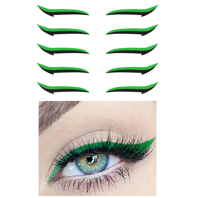 Eyeliner Sticker : Perfect Eyeliner Sticker Dames - Goud in Groen van Pantino