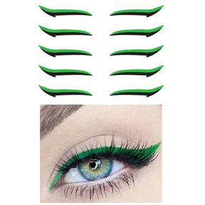 Eyeliner Sticker : Perfect Eyeliner Sticker Dames - Goud in Groen van Pantino