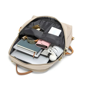 bags : Reisrugzak Dames Grijs - Multifunctionele Laptop Rugzak - Nylon in van Pantino