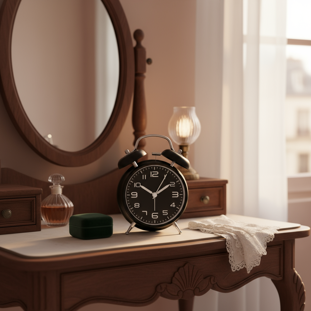 Horloges : Wekker Retro Metaal Lichtgevend Dubbele Bel - Luid Alarm Stil Premium in van Pantino