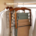 Kledingkast hanger meerlaags - Hout en metaal, ruimtebesparend