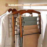 Kledingkast hanger meerlaags - Hout en metaal, ruimtebesparend