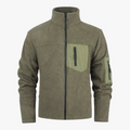 Heren Slim Fit Winterjas van Polarfleece - Groen