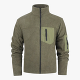 Manteau d'Hiver Homme Slim Fit en Polarfleece - Vert