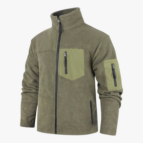 Heren Bovenkleding : Heren Slim Fit Winterjas van Polarfleece - Groen in van Pantino