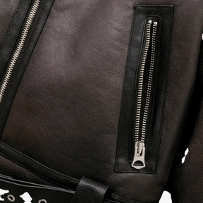 Jacket : Jas Dames Bruin - Vintage Lange Mouw Jasje in van Pantino