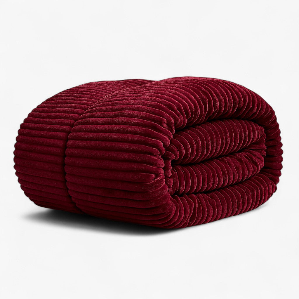 home & garden : Knuffelig Dekbed Winterdekbedovertrek - Turquoise in Bordeaux van Pantino