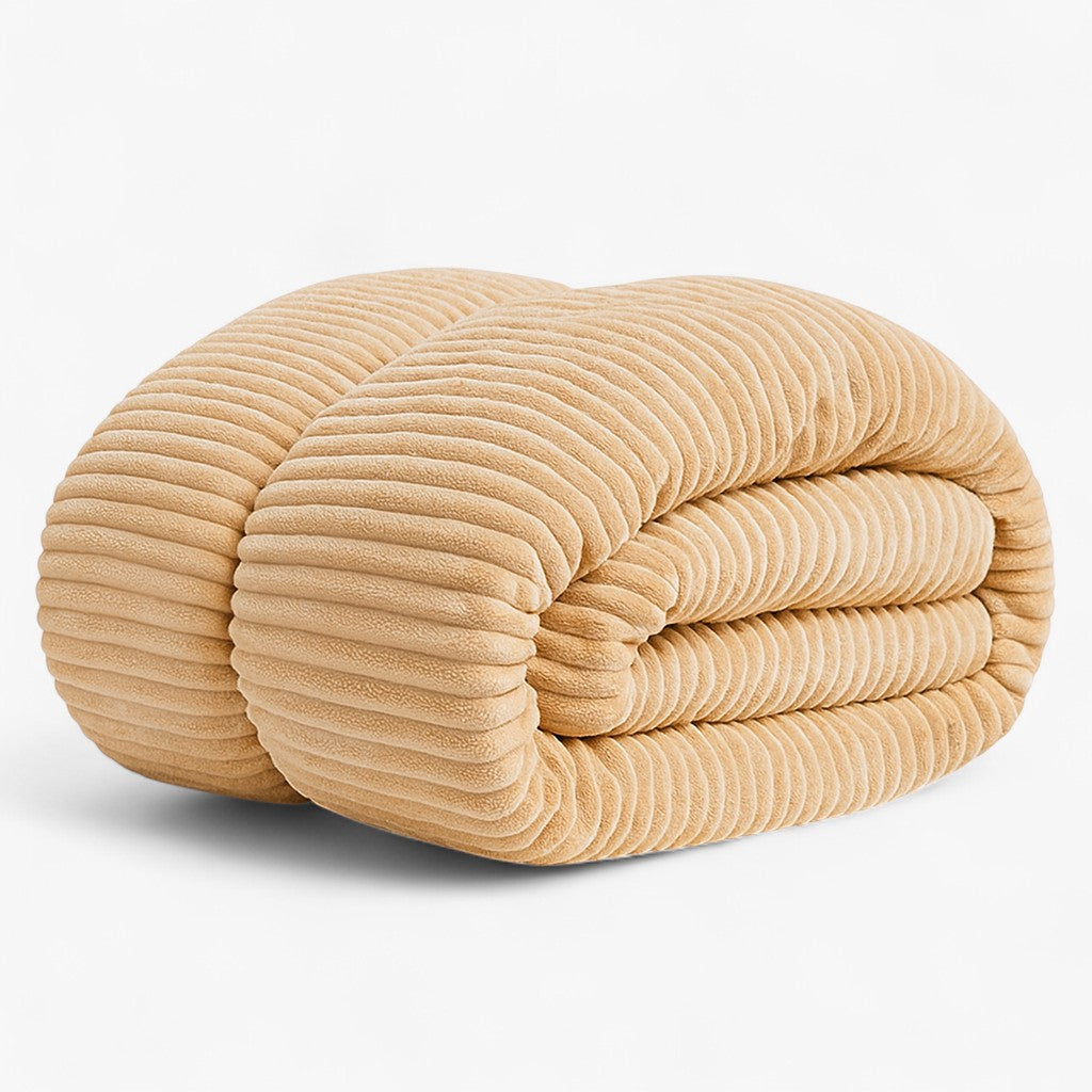 home & garden : Knuffelig Dekbed Winterdekbedovertrek - Turquoise in Khaki van Pantino
