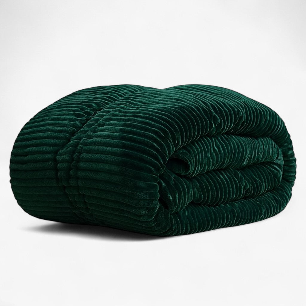 home & garden : Knuffelig Dekbed Winterdekbedovertrek - Turquoise in Donkergroen van Pantino