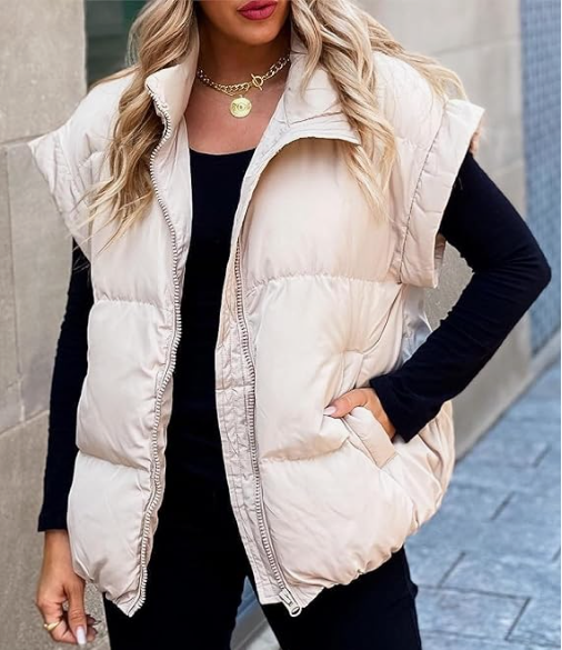 Autumn Collection : Veste Élégante à Manches Tendance Femme Autumn Collection in Beige van Pantino