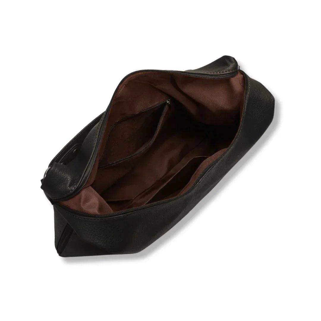bags : Kaia Vegan Leren Hobo Tas - Wijnrood in van Pantino