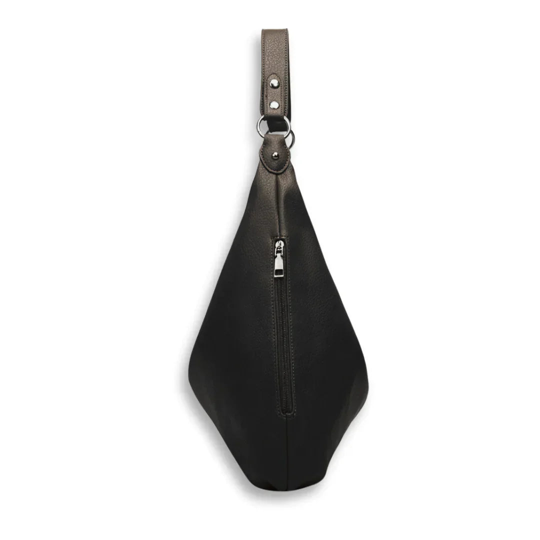 bags : Kaia Vegan Leren Hobo Tas - Wijnrood in van Pantino