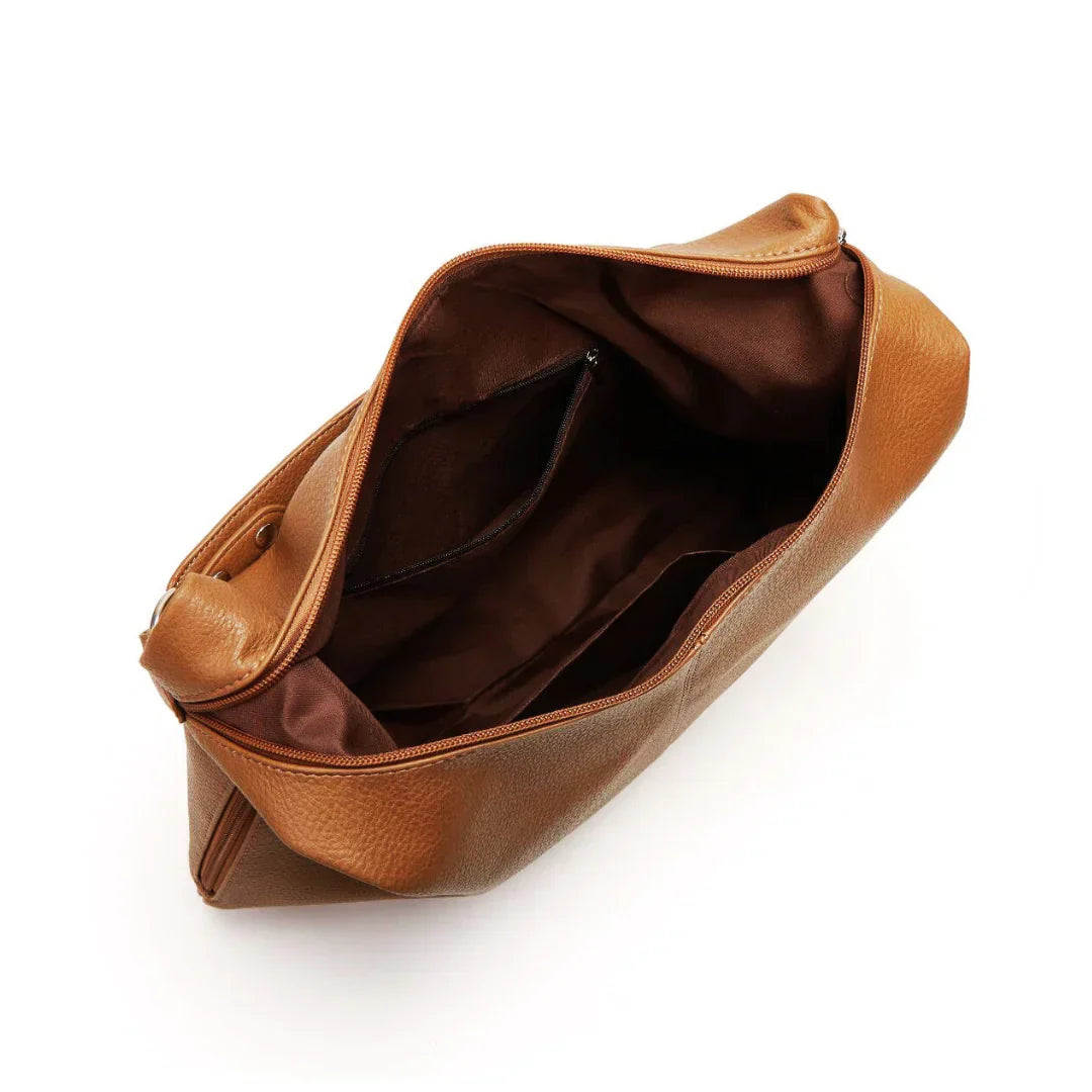bags : Kaia Vegan Leren Hobo Tas - Wijnrood in van Pantino