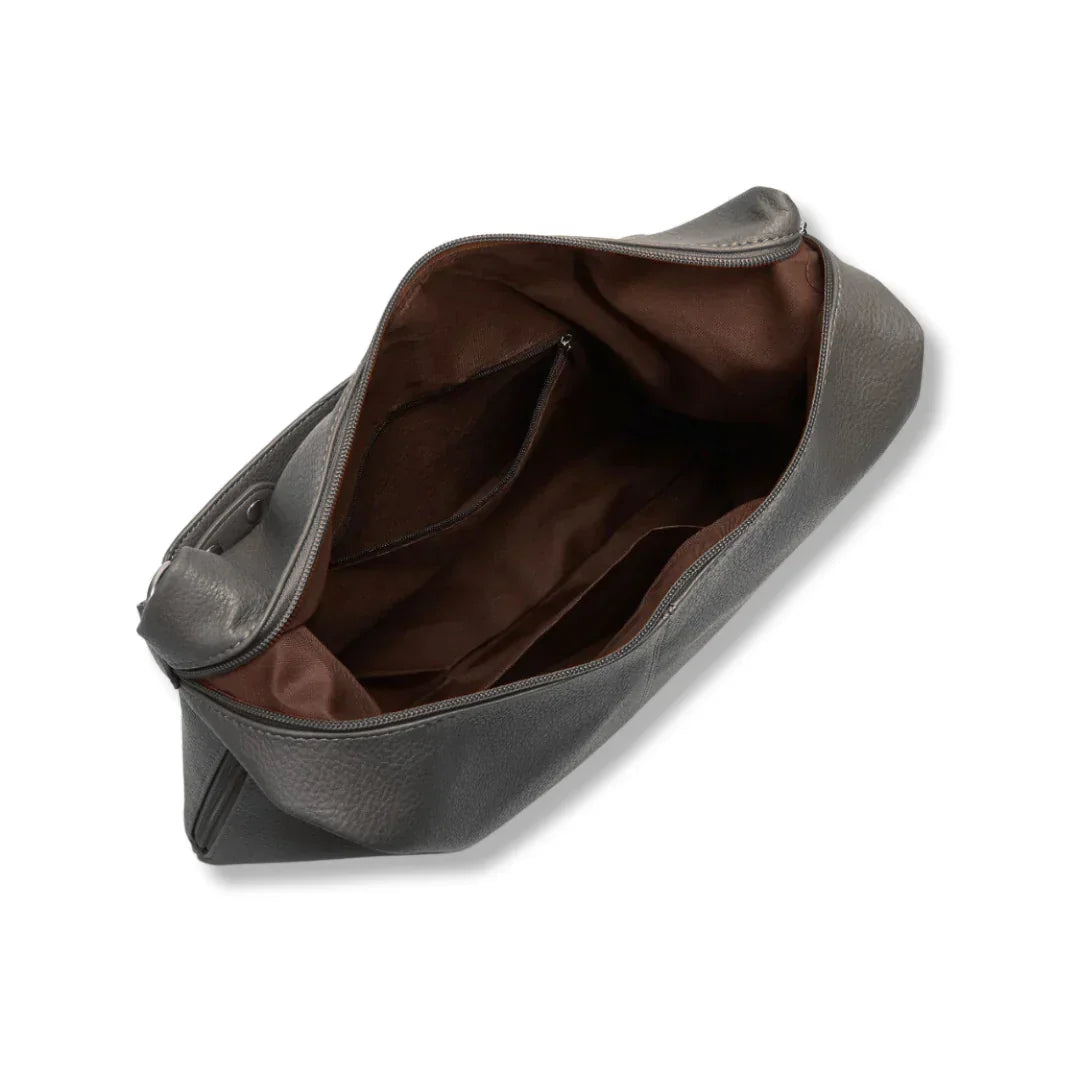 bags : Kaia Vegan Leren Hobo Tas - Wijnrood in van Pantino