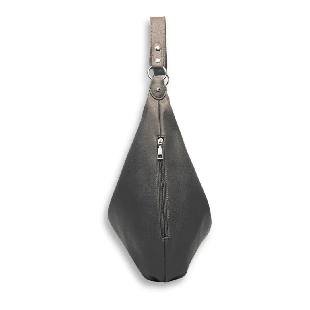 bags : Kaia Vegan Leren Hobo Tas - Wijnrood in van Pantino