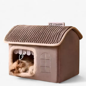 Pets House : Vouwbaar Kattenhuis voor Buiten met Comfort - Grijs in van Pantino