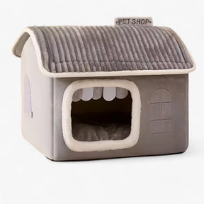 Pets House : Vouwbaar Kattenhuis voor Buiten met Comfort - Grijs in van Pantino