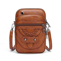bags : Stijlvolle Retro Kruistas - Bruin in Bruin van Pantino