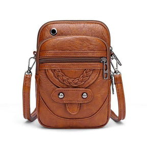 bags : Stijlvolle Retro Kruistas - Bruin in Bruin van Pantino