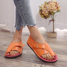 Sandals : Romantische Huwelijks Sandalen Dames - Elegante Sandalen voor een Betoverende Bruiloft - Donkerblauw in Oranje van Pantino