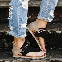 Sandals : Orthopedische Sandalen Dames Khaki - Comfortabele Arch Support Zomer Sandalen in Zwart van Pantino