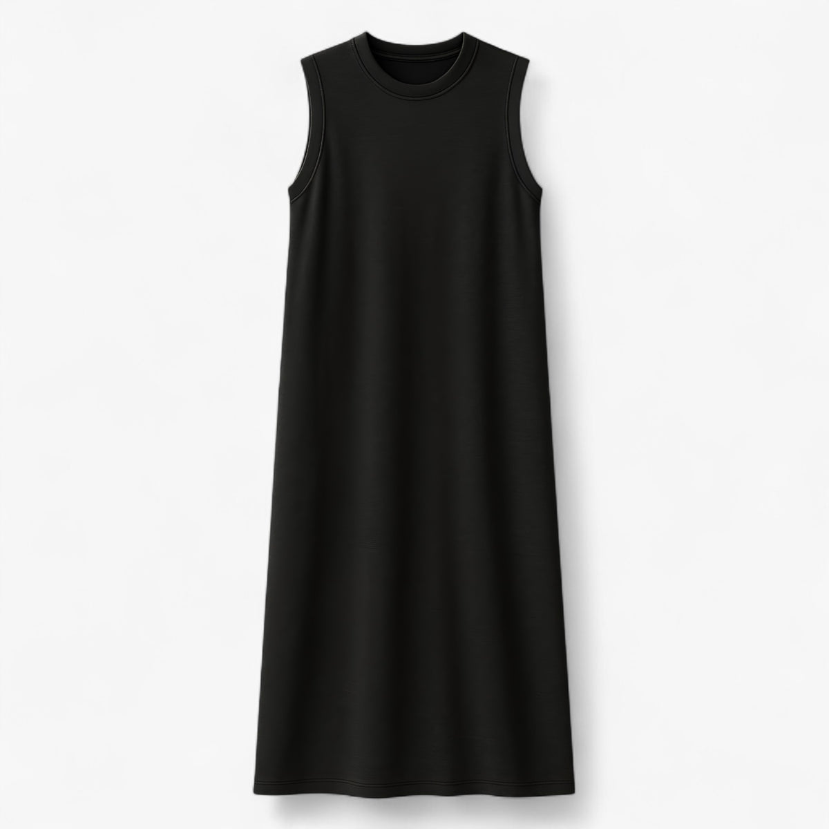 Women's Dress : Zomerjurk Dames Zwart - Lange Polyester in Zwart van Pantino