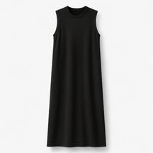 Women's Dress : Zomerjurk Dames Zwart - Lange Polyester in Zwart van Pantino