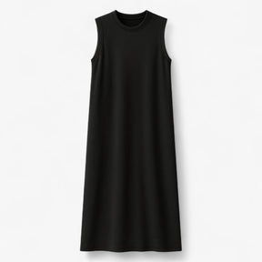 Women's Dress : Zomerjurk Dames Zwart - Lange Polyester in Zwart van Pantino