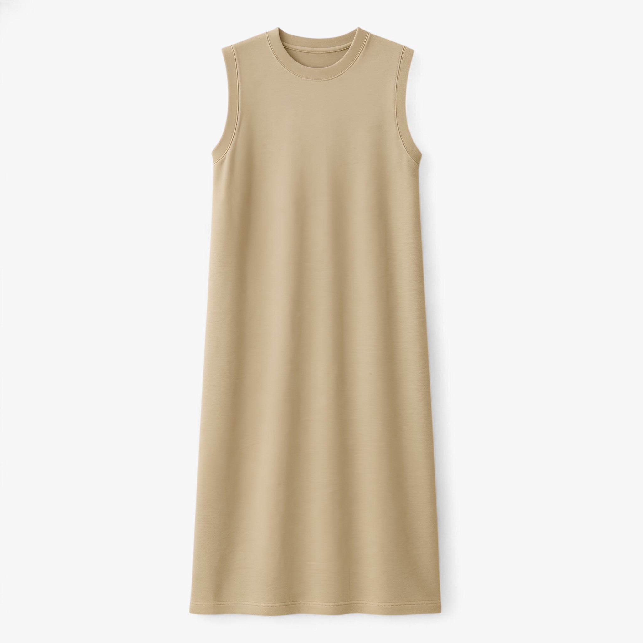 Women's Dress : Zwarte Lange Polyester Zomerjurk voor Dames - Comfortabel & Stijlvol in Khaki van Pantino