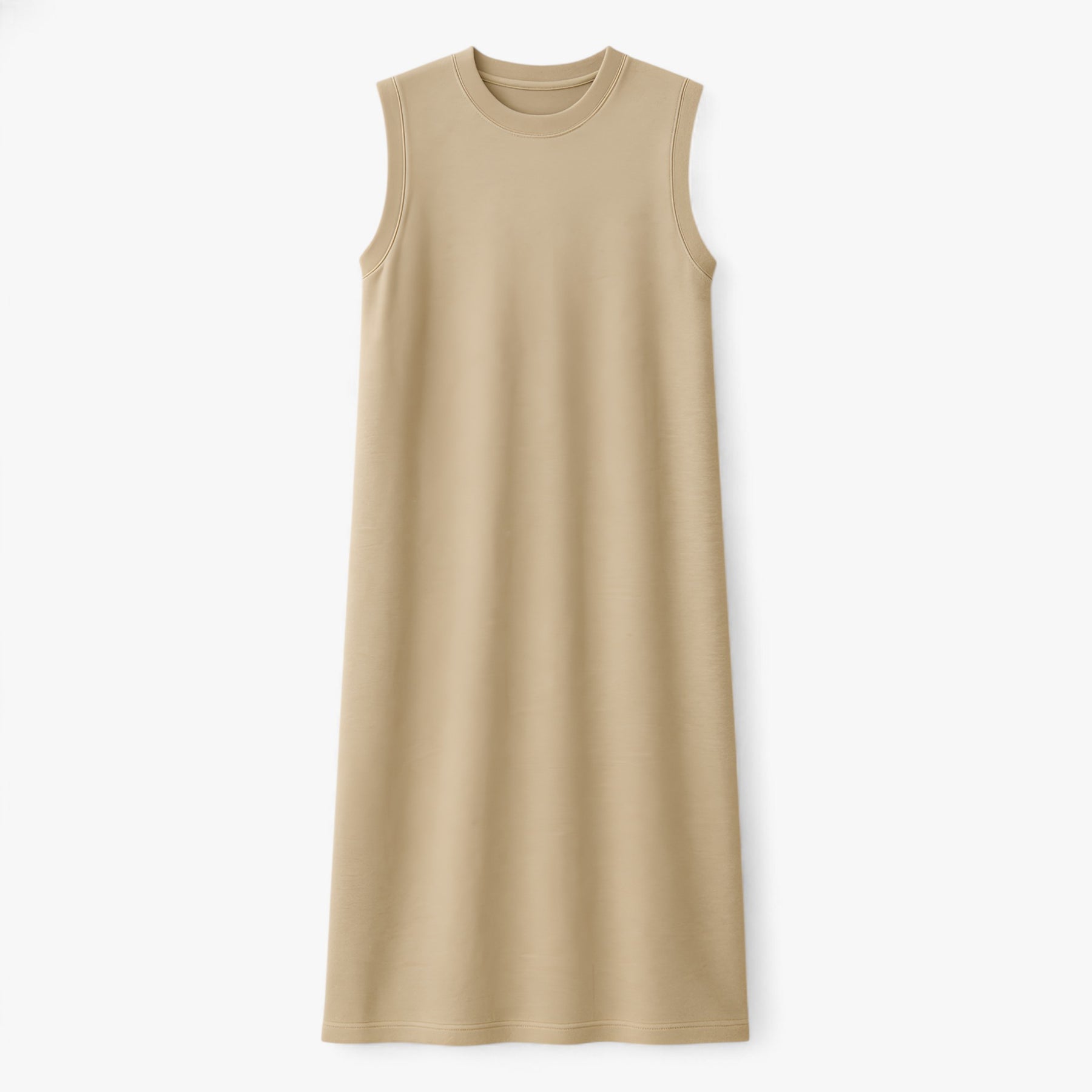 Women's Dress : Zomerjurk Dames Zwart - Lange Polyester in Khaki van Pantino
