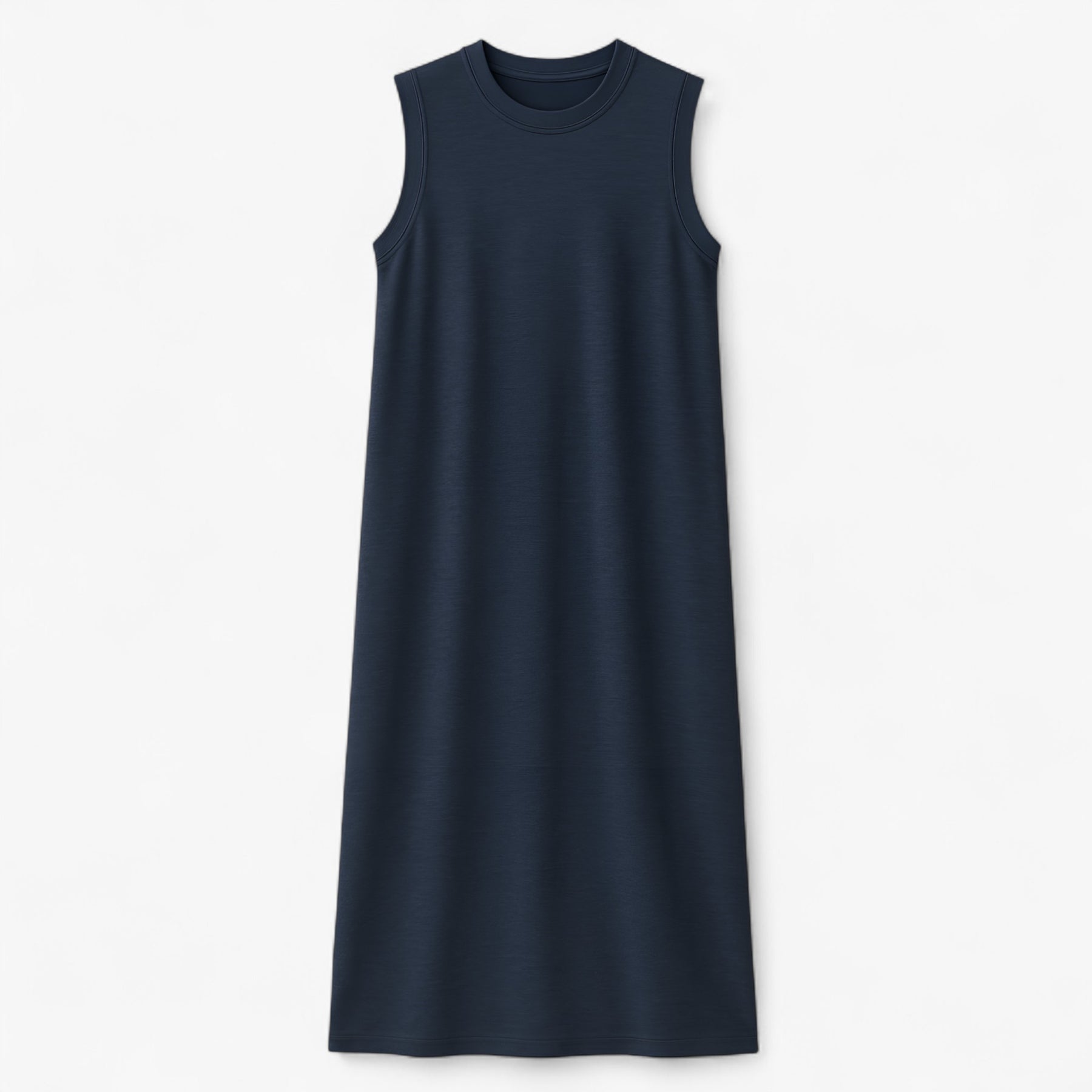 Women's Dress : Zomerjurk Dames Zwart - Lange Polyester in Navy Blauw van Pantino