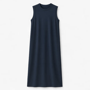 Women's Dress : Zomerjurk Dames Zwart - Lange Polyester in Navy Blauw van Pantino